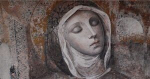 Affresco di Santa Veronica Giuliani, mistica e santa cattolica