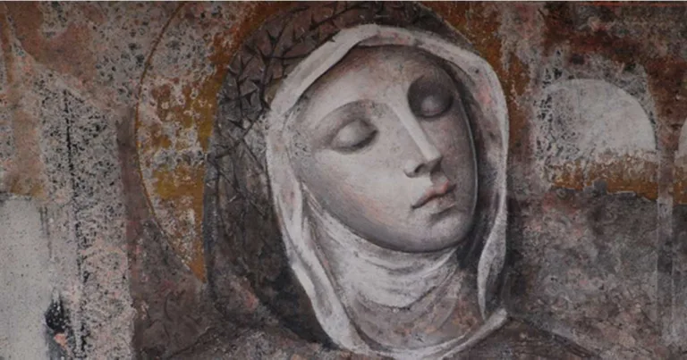 Affresco di Santa Veronica Giuliani, mistica e santa cattolica